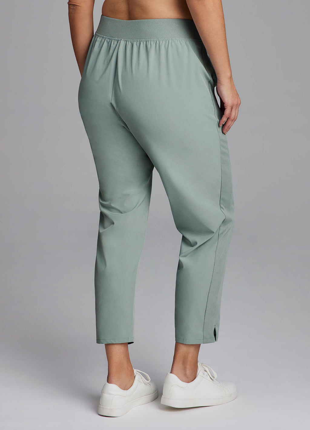 Plus City Stretch Ribbed Ankle Pant