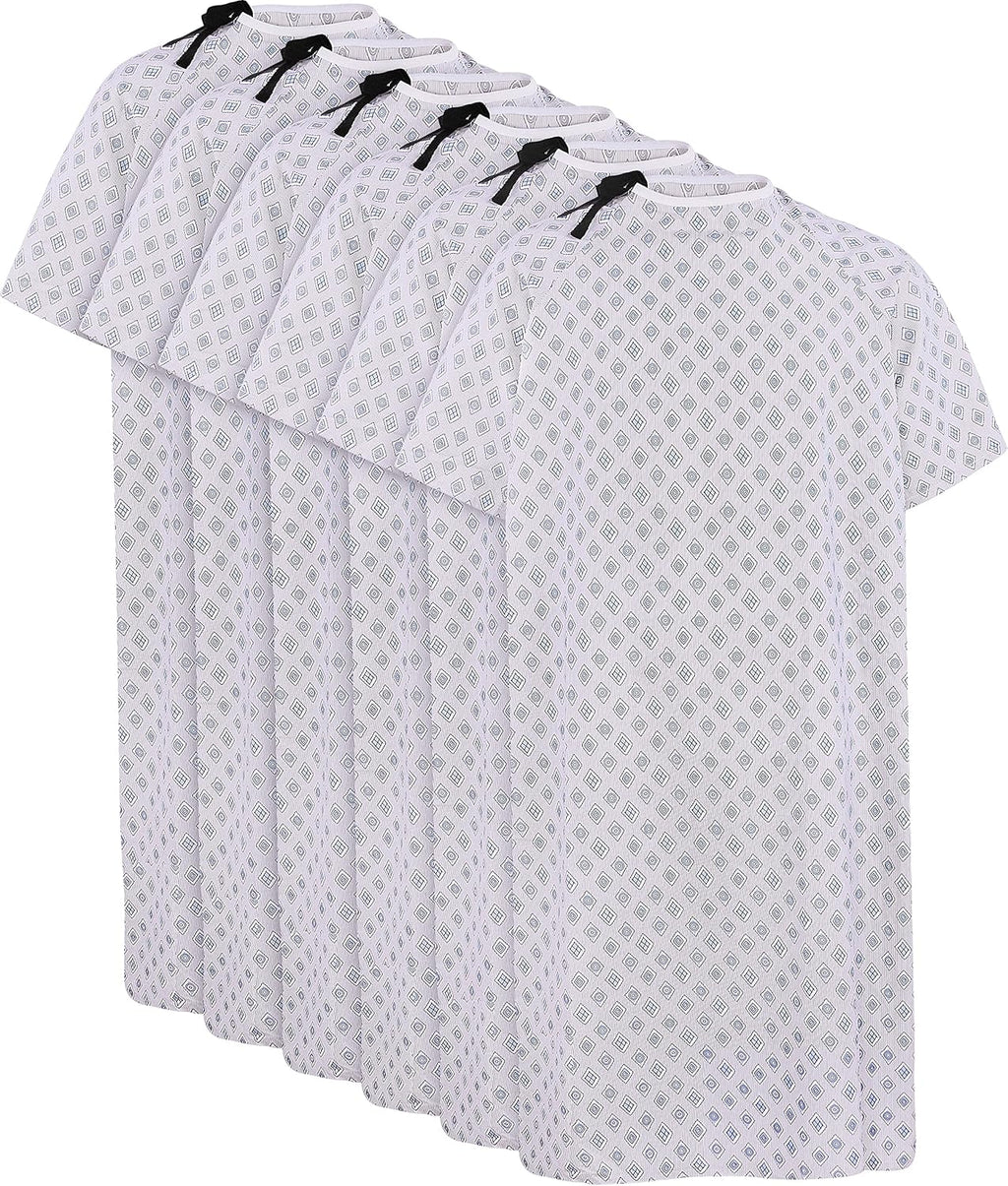 6 Pack Unisex Hospital Gowns with Back Tie G747882