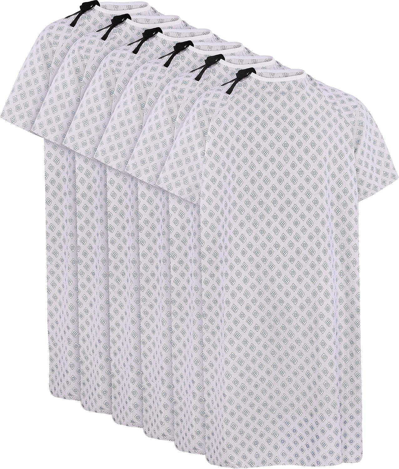 6 Pack Unisex Hospital Gowns with Back Tie G747882