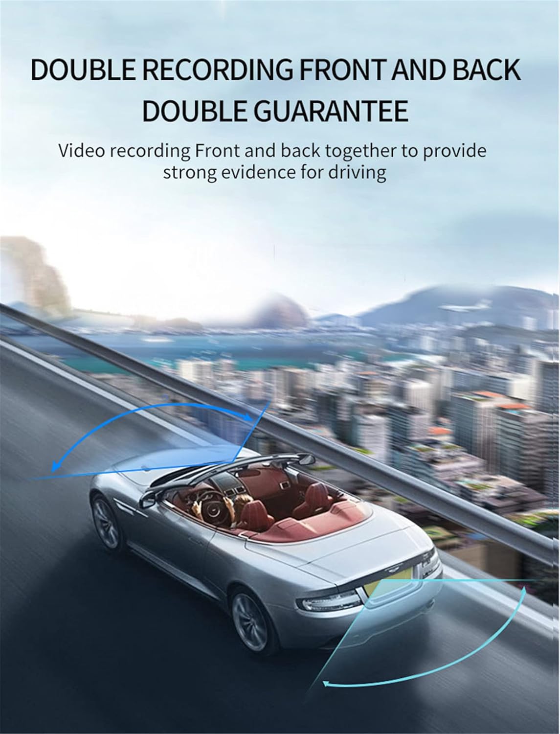 1080P Dash Camera with 170° Wide Angle Night Vision G-Sensor E3717