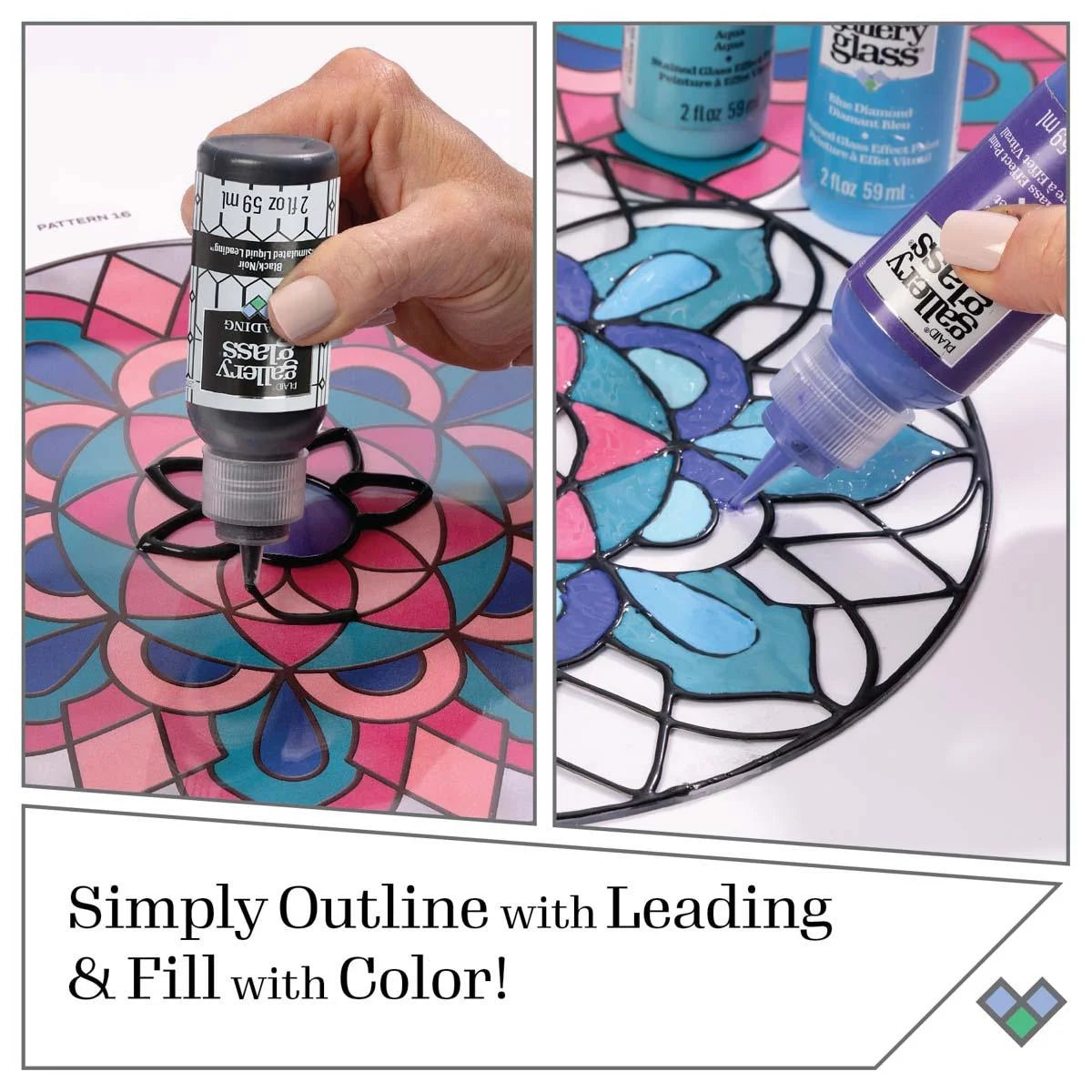 6 Piece Glass Paint Set V343