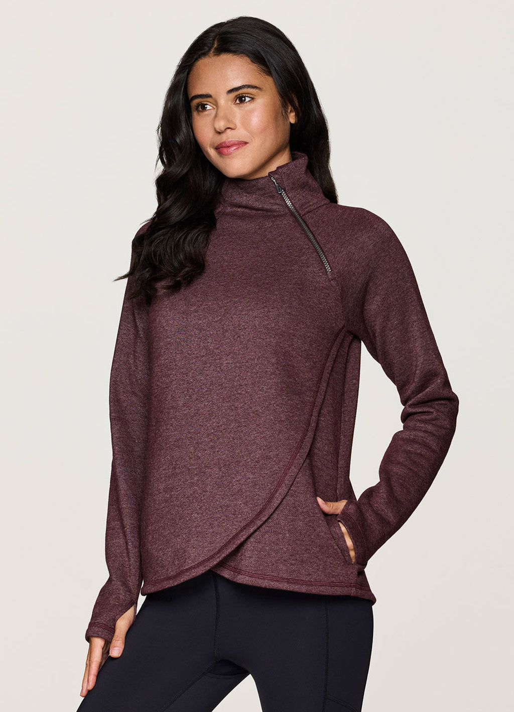 Ready To Roll Fleece Mock Neck Pullover