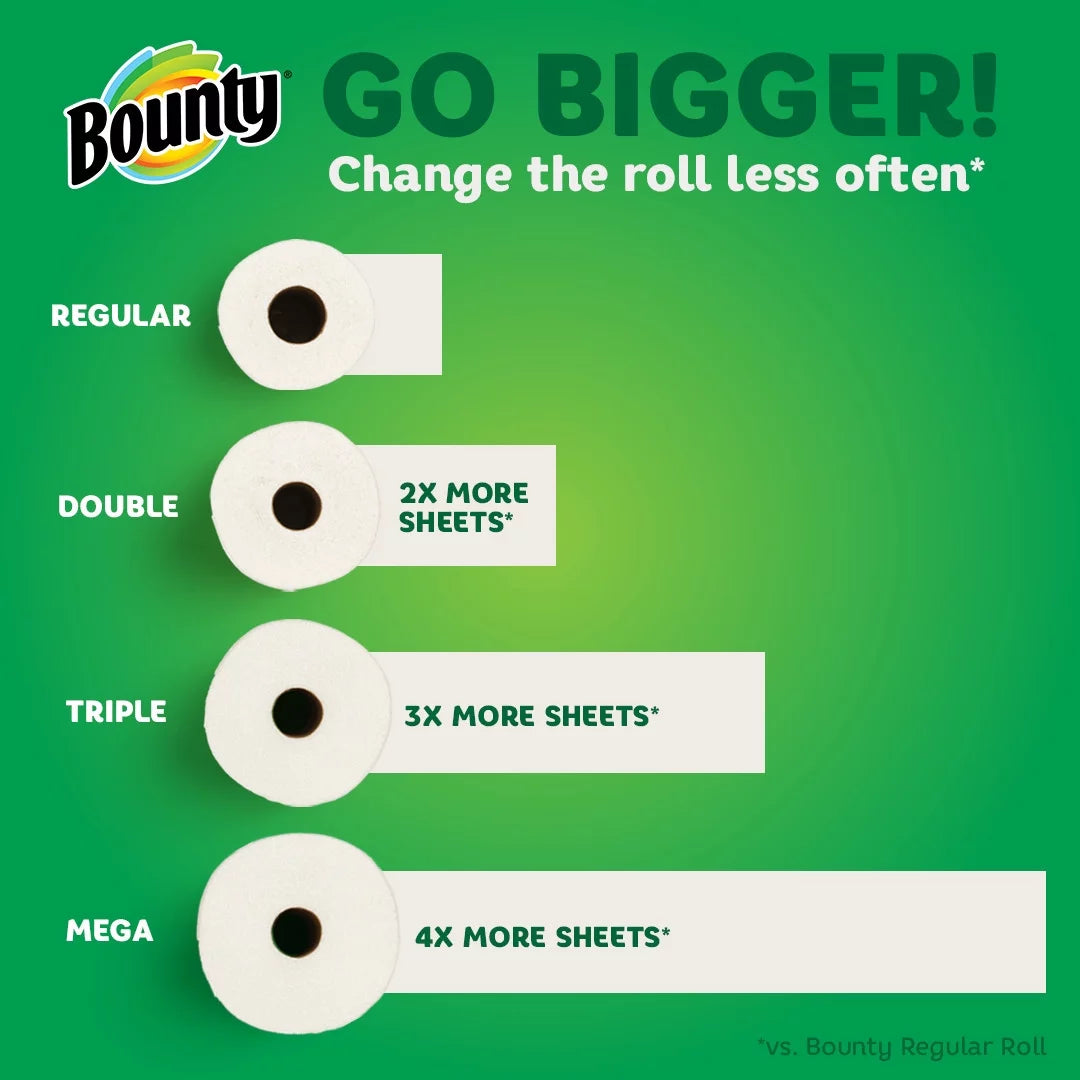 White 6 Mega Rolls Paper Towels Z5980
