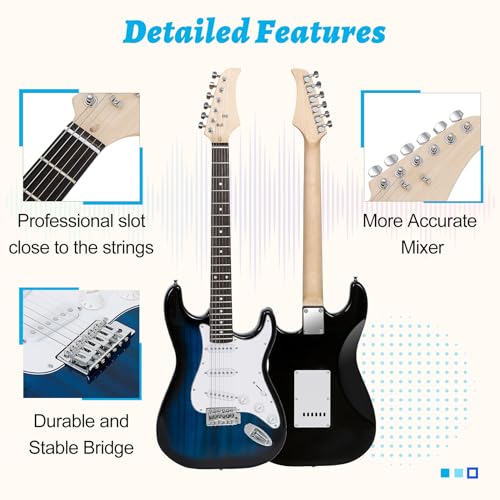 Black Full Size Electric Guitar Starter Kit J541