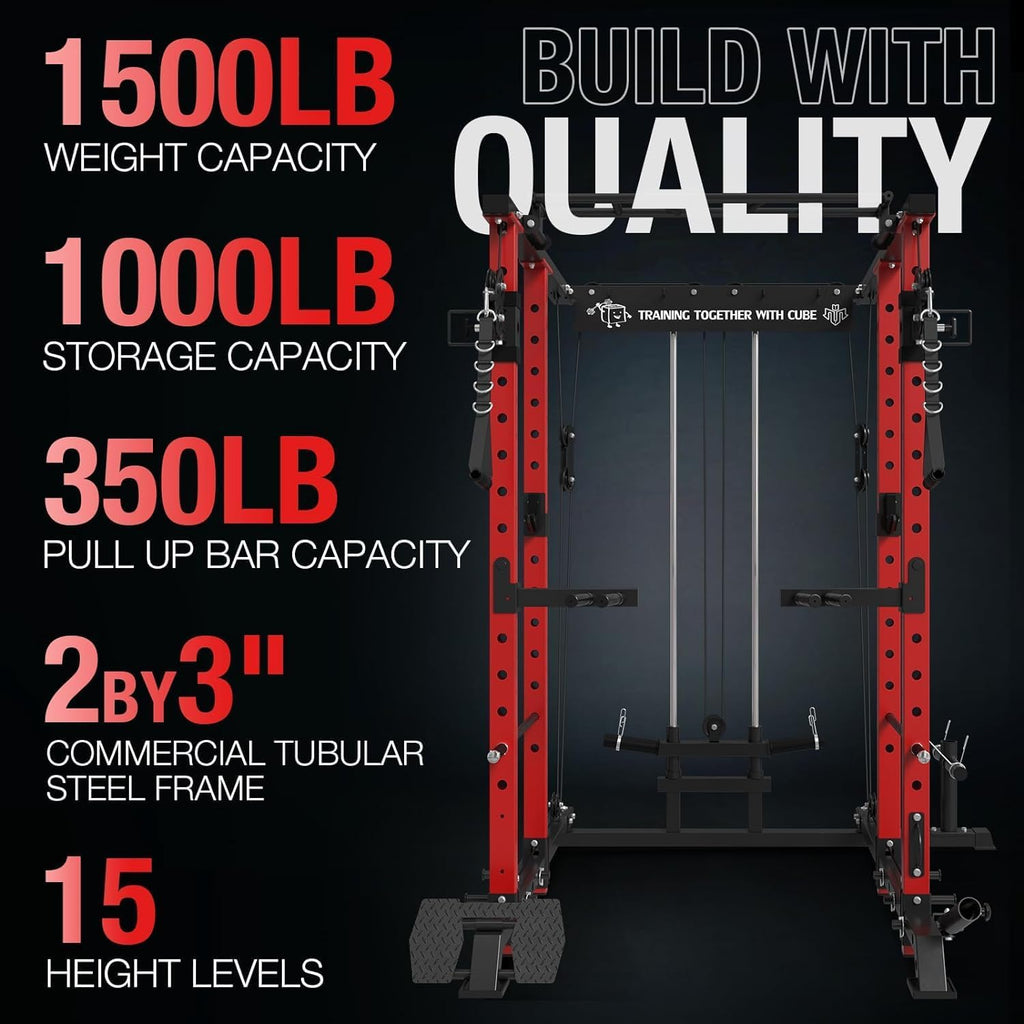 Power Cage with Cable Crossover System and Lat Pull Down System C26008