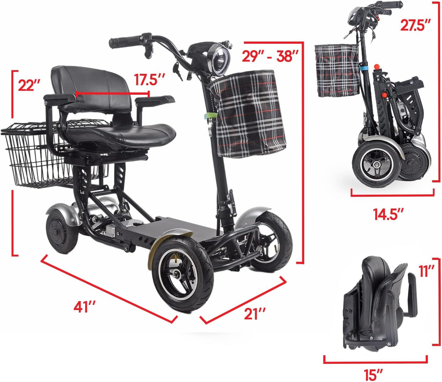 All Terrain 4 Wheel Mobility Scooter G660