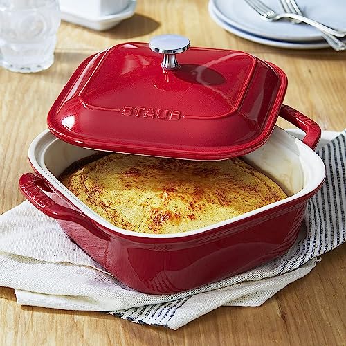Cherry Ceramics Square Covered Baking Dish, 9x9-inch W286140