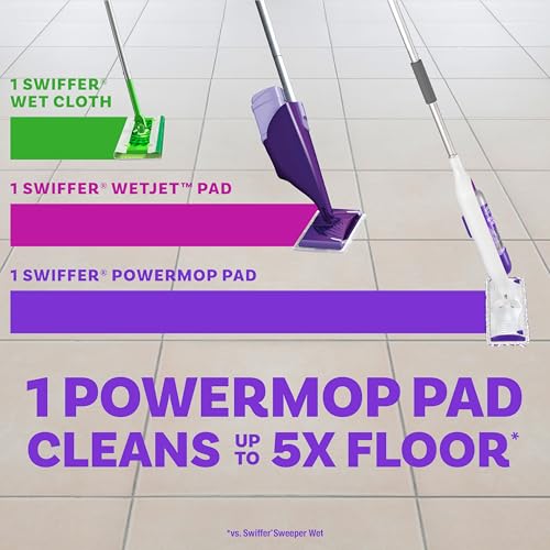 Multi-Surface Mop Kit with PowerMop, 2 Mopping Pad Refills, 1 Cleaning Solution and 2 Batteries P7514