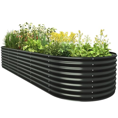 9FT(L)×2FT(W)×2FT(H) Gray Raised Garden Bed M124162