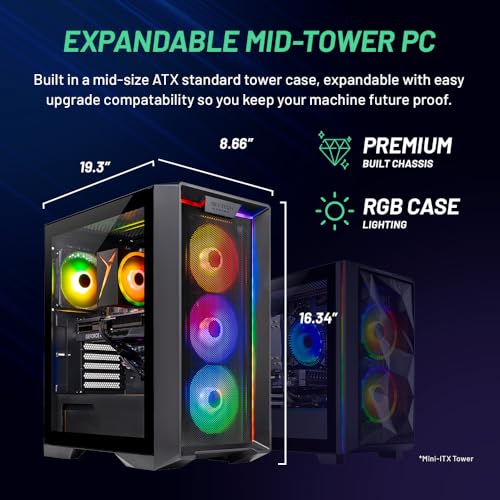 Ryzen 7 9700X 3.8 GHz NVIDIA RTX 4060 8GB 2TB SSD 32GB DDR5 RAM 6000 RGB Gaming PC Desktop J2145