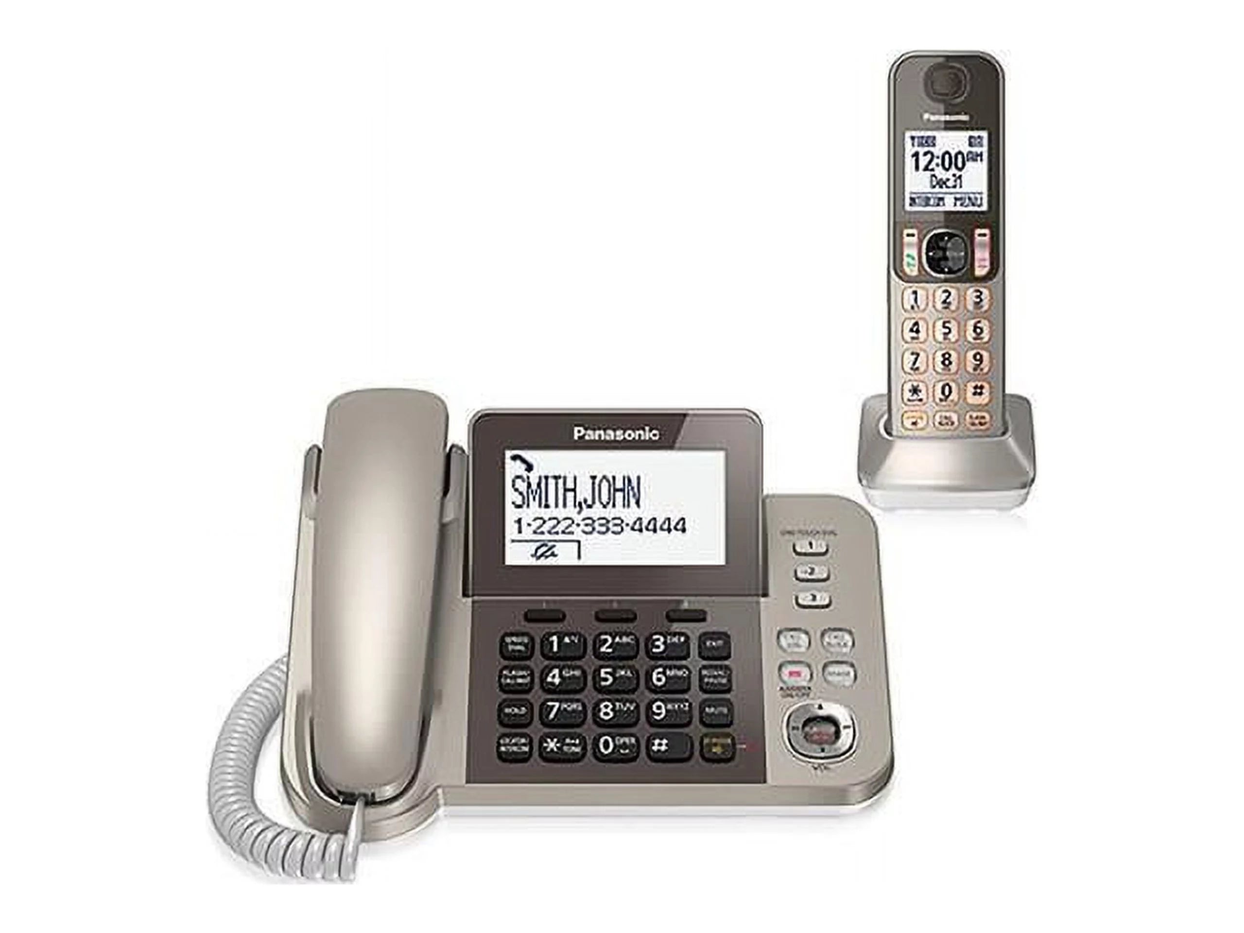 Silver Black Cordless Phone with Speakerphone P69621