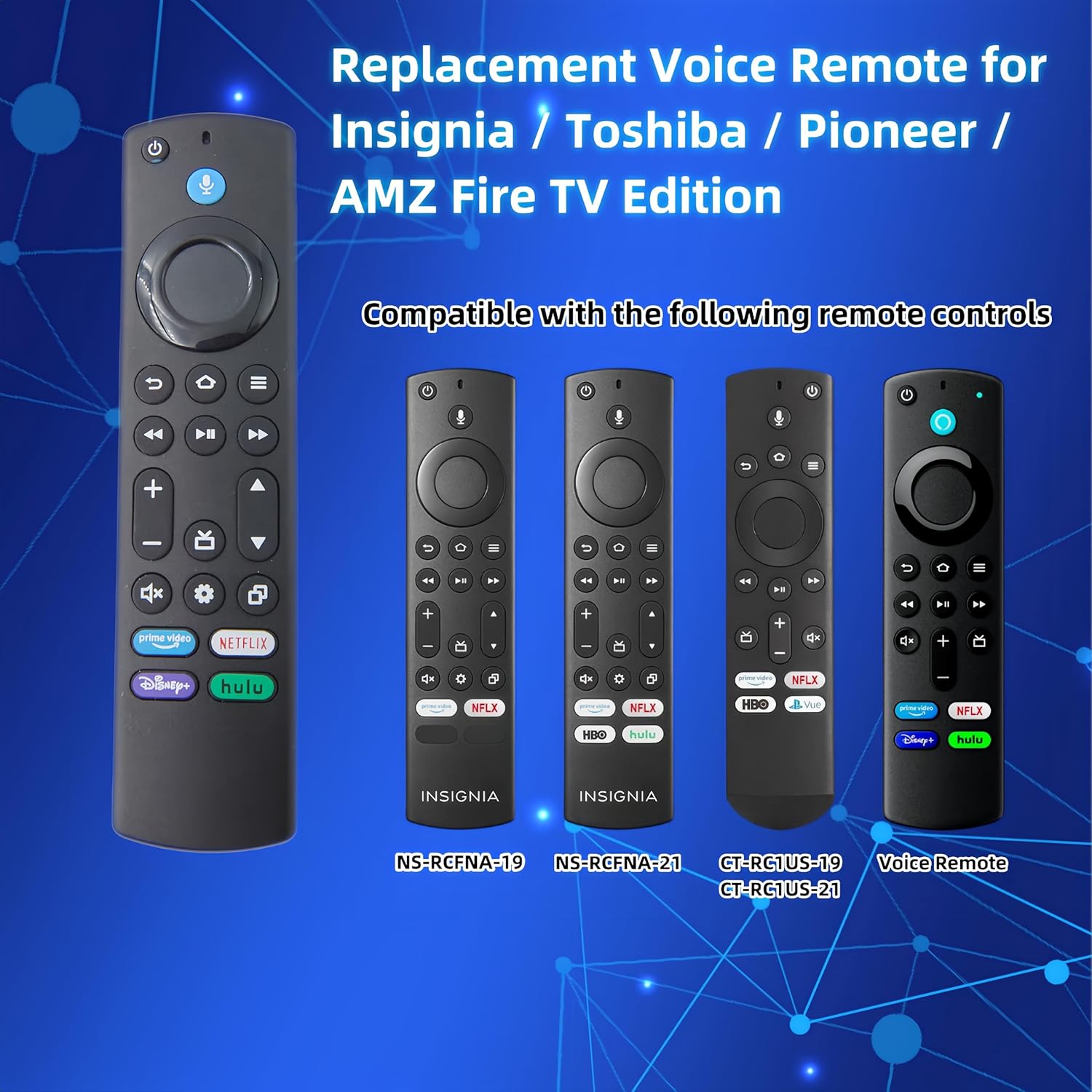 Voice Remote Control with 4 Shortcuts V247693