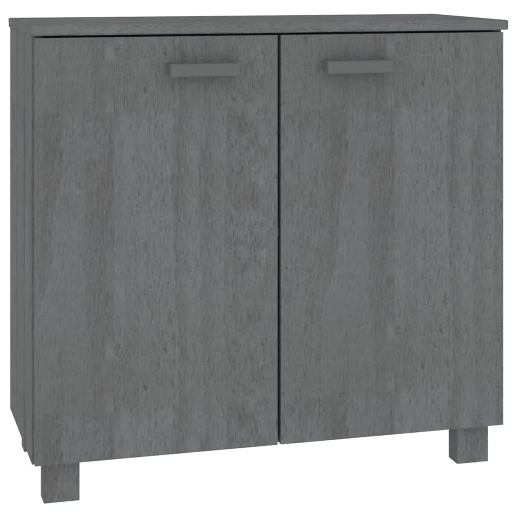 Dark Gray Solid Wood Sideboard I6168