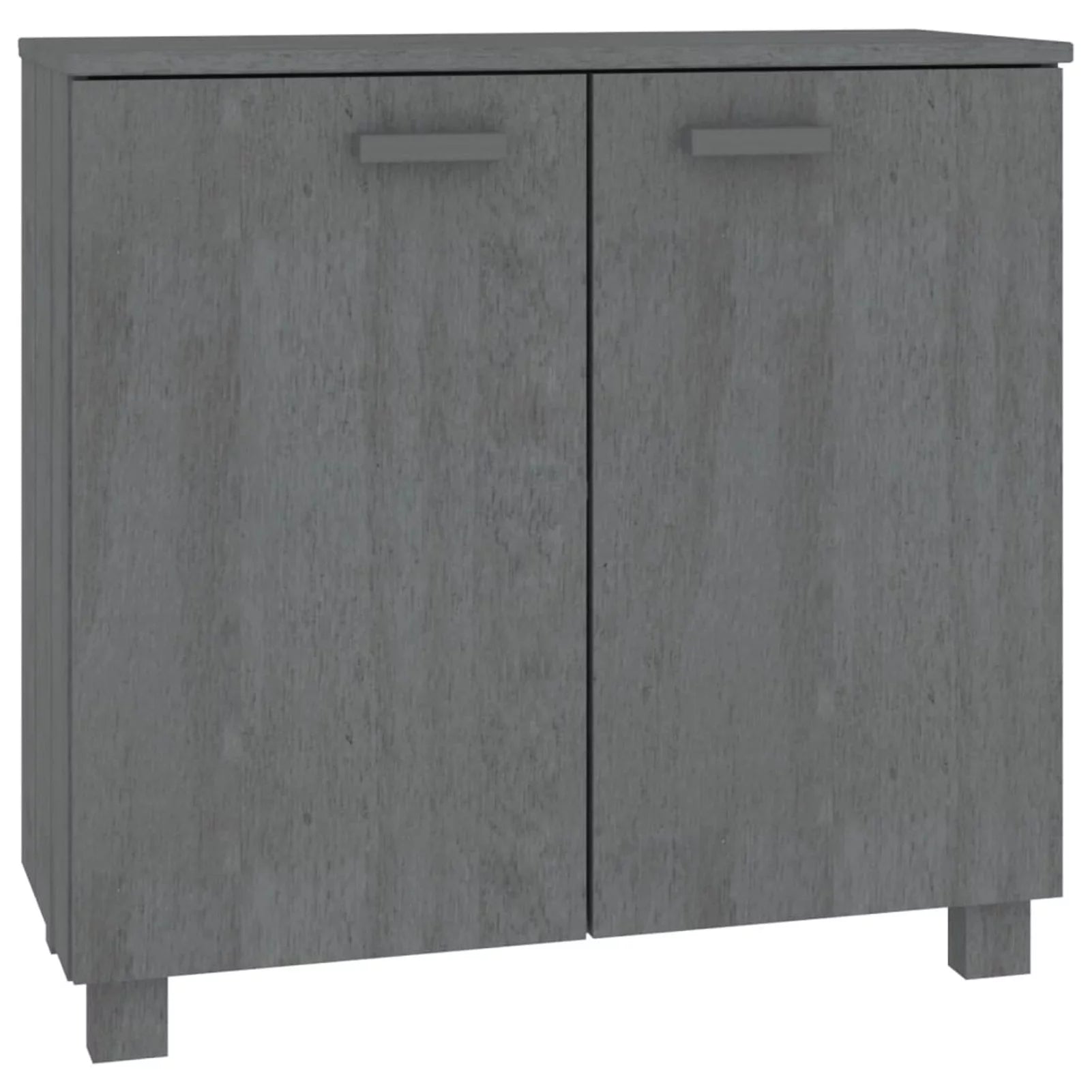 Dark Gray Solid Wood Sideboard I6168