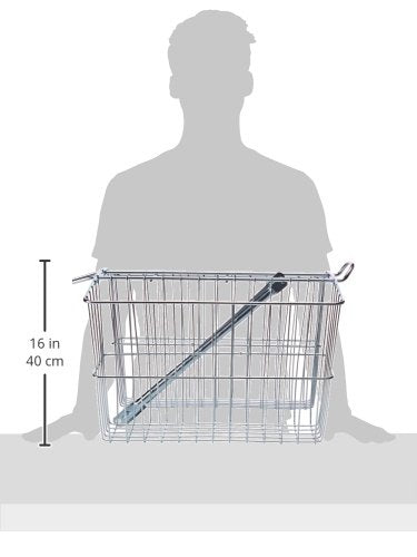 Rear Twin Bicycle Carrier Basket (18 x 7.5 x 12) N16255
