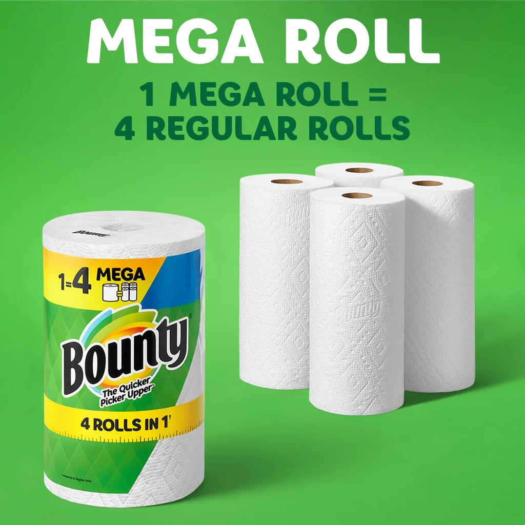 White 6 Mega Rolls Paper Towels Z5980