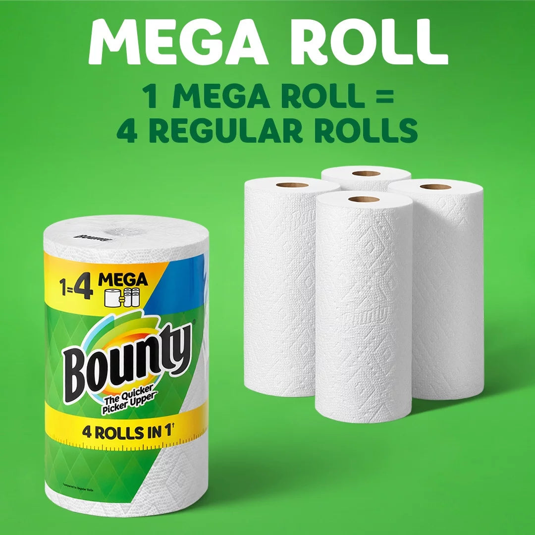 White 6 Mega Rolls Paper Towels Z5980