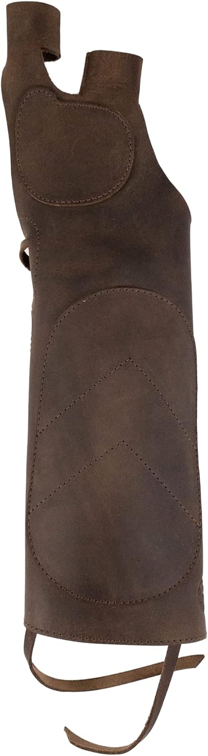 Bourbon Brown Full Grain Leather Forearm Guard F474