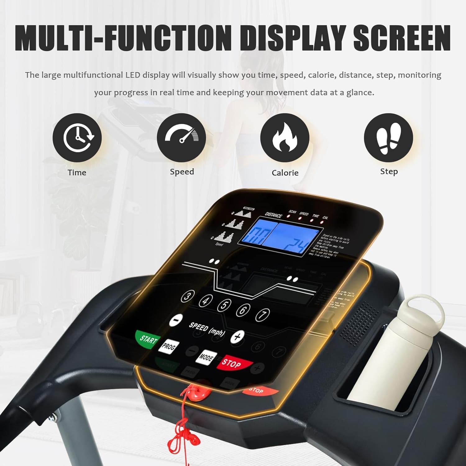Folding Motorized Treadmill Z5795