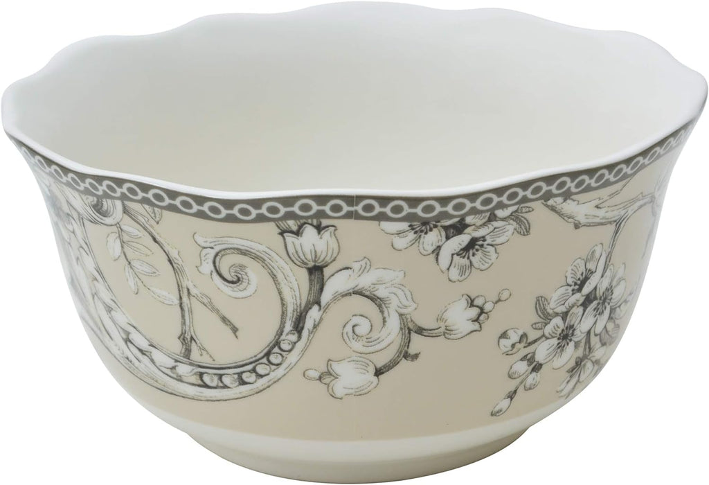 16-Piece Porcelain Dinnerware Set Antique White G86507