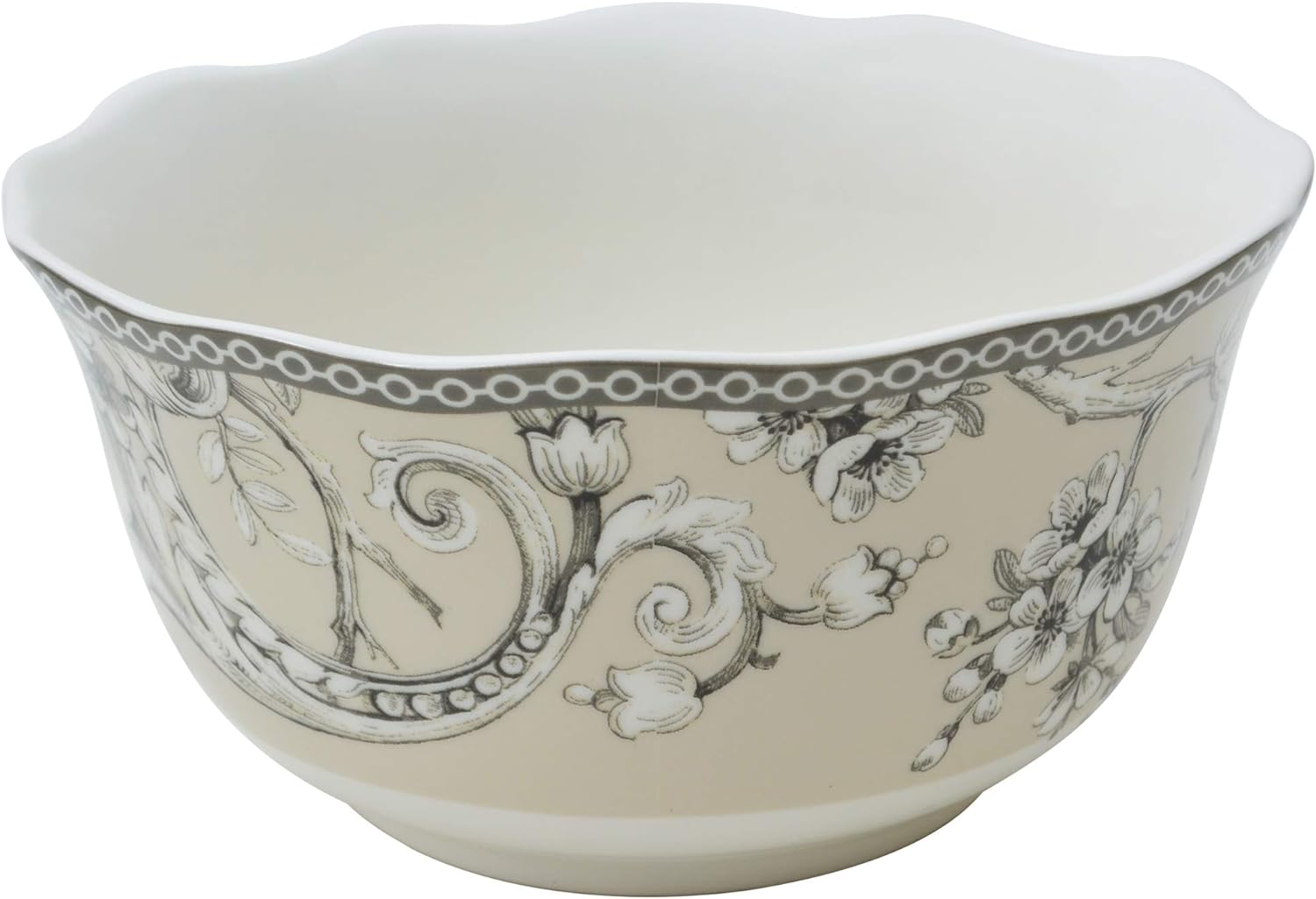 16-Piece Porcelain Dinnerware Set Antique White G86507