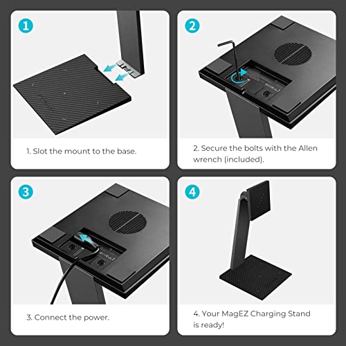 Magnetic Wireless Charging Stand for iPad Pro/iPad mini 6, Adjustable iPad Stand with 15W Wireless Charging Base D75834