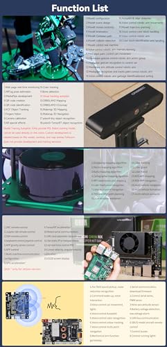 ROS Robotic Kit with 6DOF Robot Arm Mecanum Wheel Chassis R775