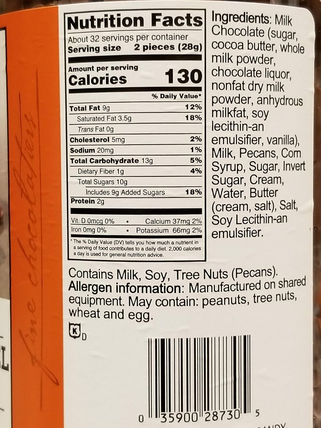 Milk Chocolate Pecan Caramel Clusters Q366051