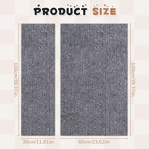 White Self-Adhesive Cat Scratching Mat, 23.62 * 39.37 in K485610