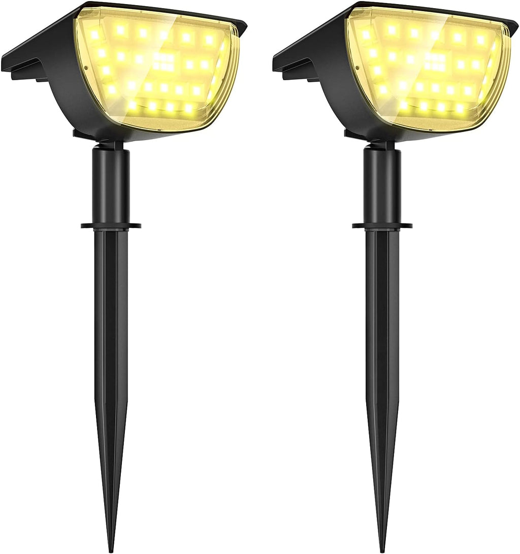 4 Pack Solar Powered LED Landscape SpotLights IP65 Waterproof (Cold White) P61766