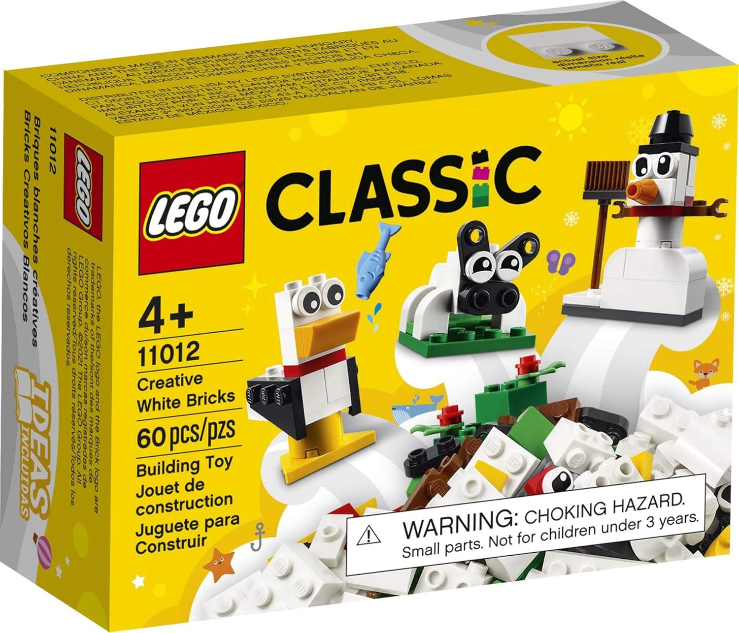 White Bricks Building Kit (60 Pieces) O637477
