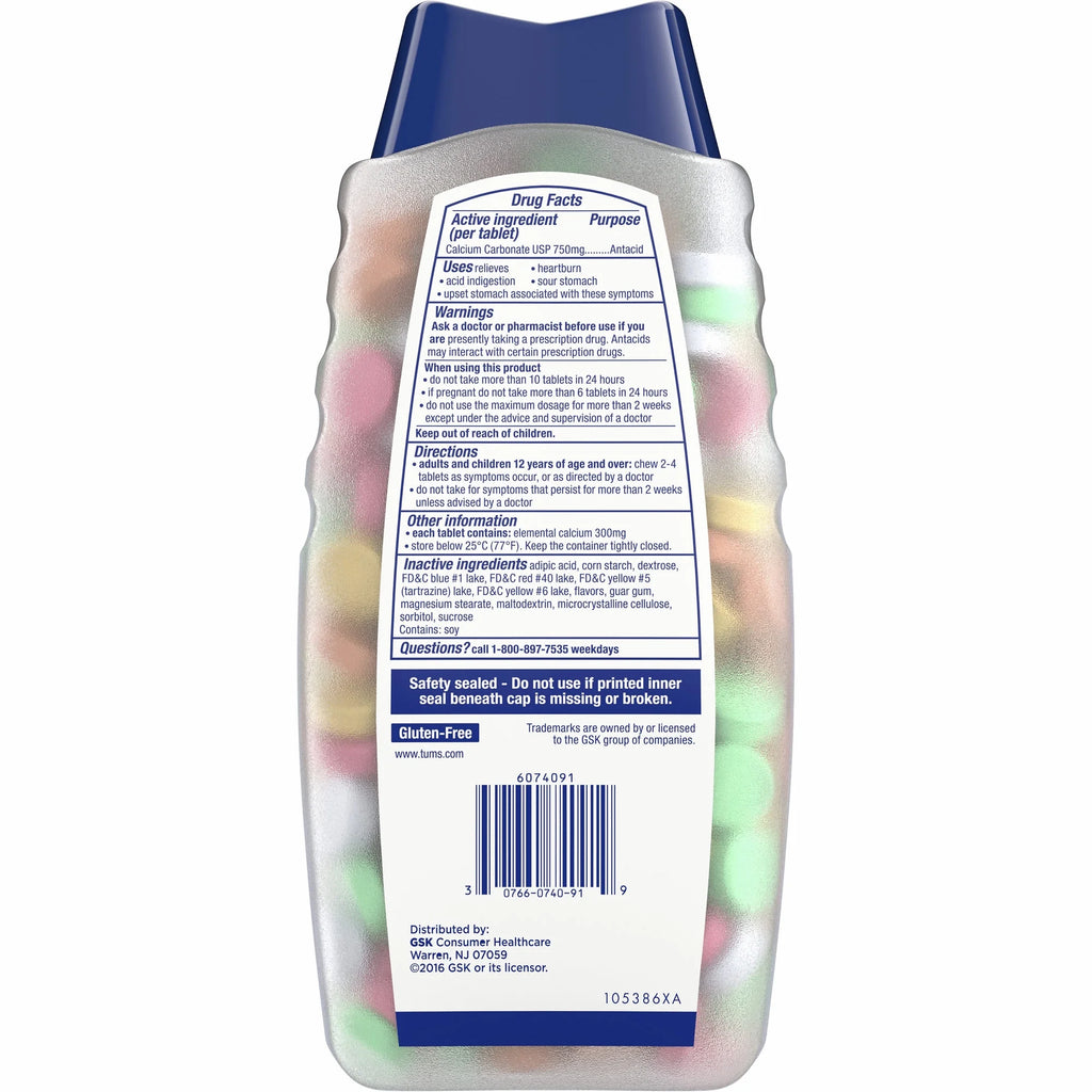 Assorted Fruit Flavor Chewable Tablets, 250 ct. Z999