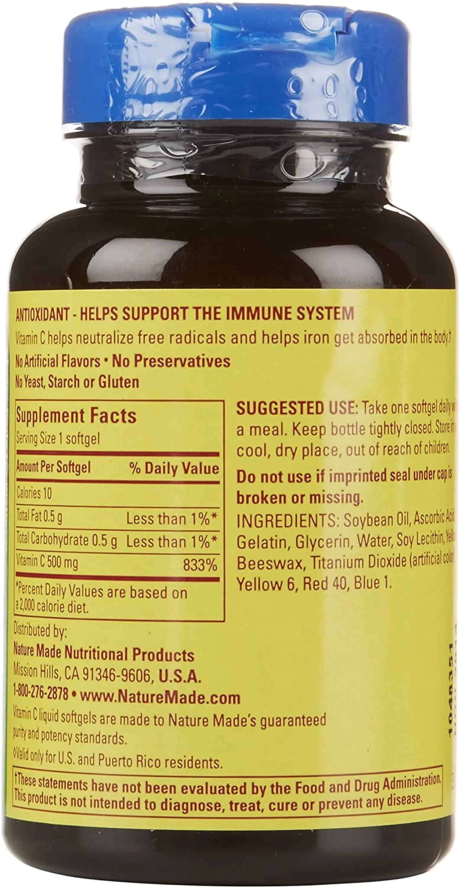 Vitamin C 500 mg 60 Softgels J52148