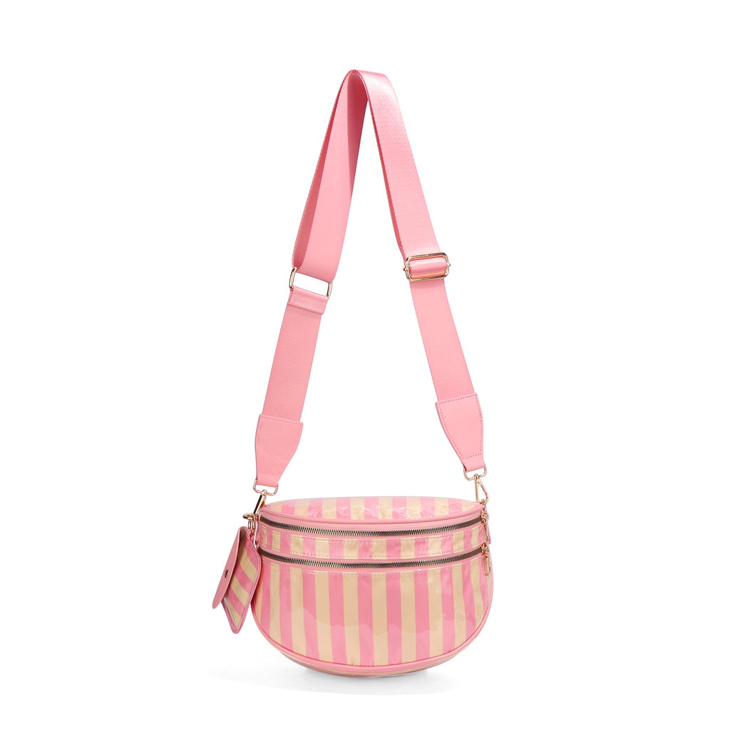 Ounamei Checkered Crossbody Bum Bag for Women Large Capacity Belt Bag for Moms & Everyday Travel