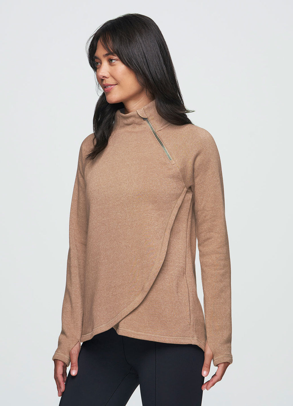 Ready To Roll Fleece Mock Neck Pullover