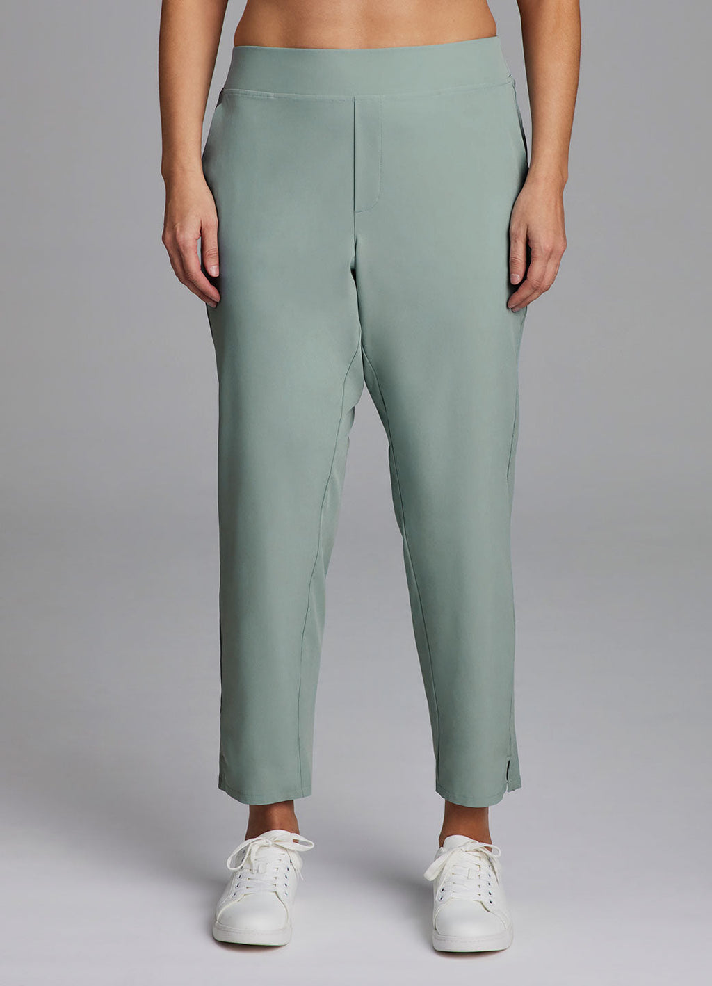 Plus City Stretch Ribbed Ankle Pant