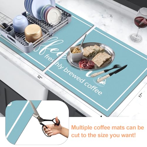 16"x24" Absorbent Coffee Bar Mat F4655
