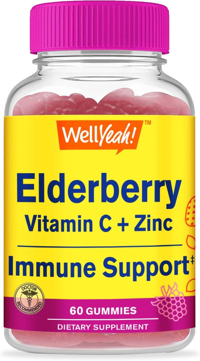 Elderberry Gummies with Vitamin C and Zinc - 60 Count N99020