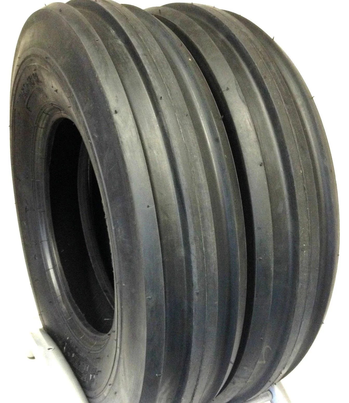 Two 7.50-16 Front Tractor Tires Tri Rib Heavy Duty A398