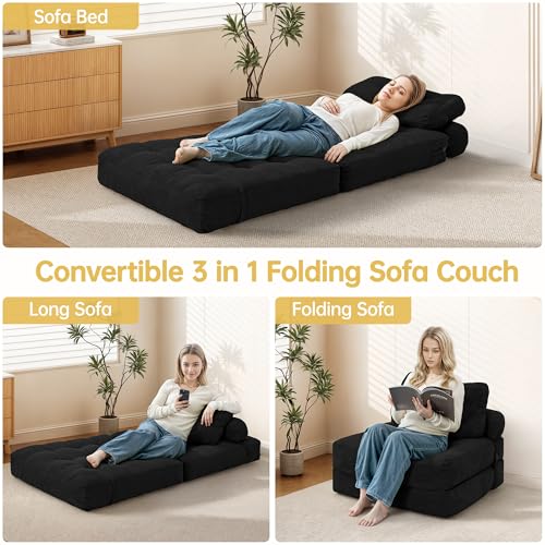 Grey Folding Sofa Bed F527