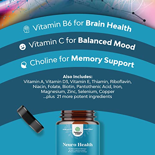 Brain Support Supplement with Brain Vitamins (30 Servings) J744115