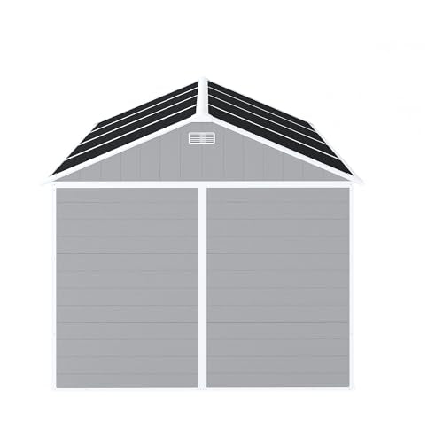 Gray 8x8 FT Outdoor Resin Storage Shed I29384