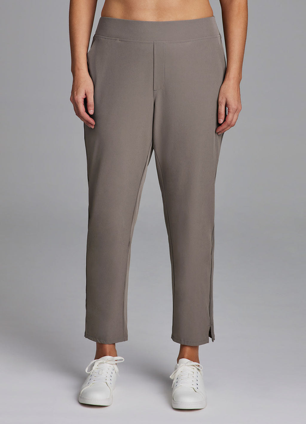 Plus City Stretch Ribbed Ankle Pant