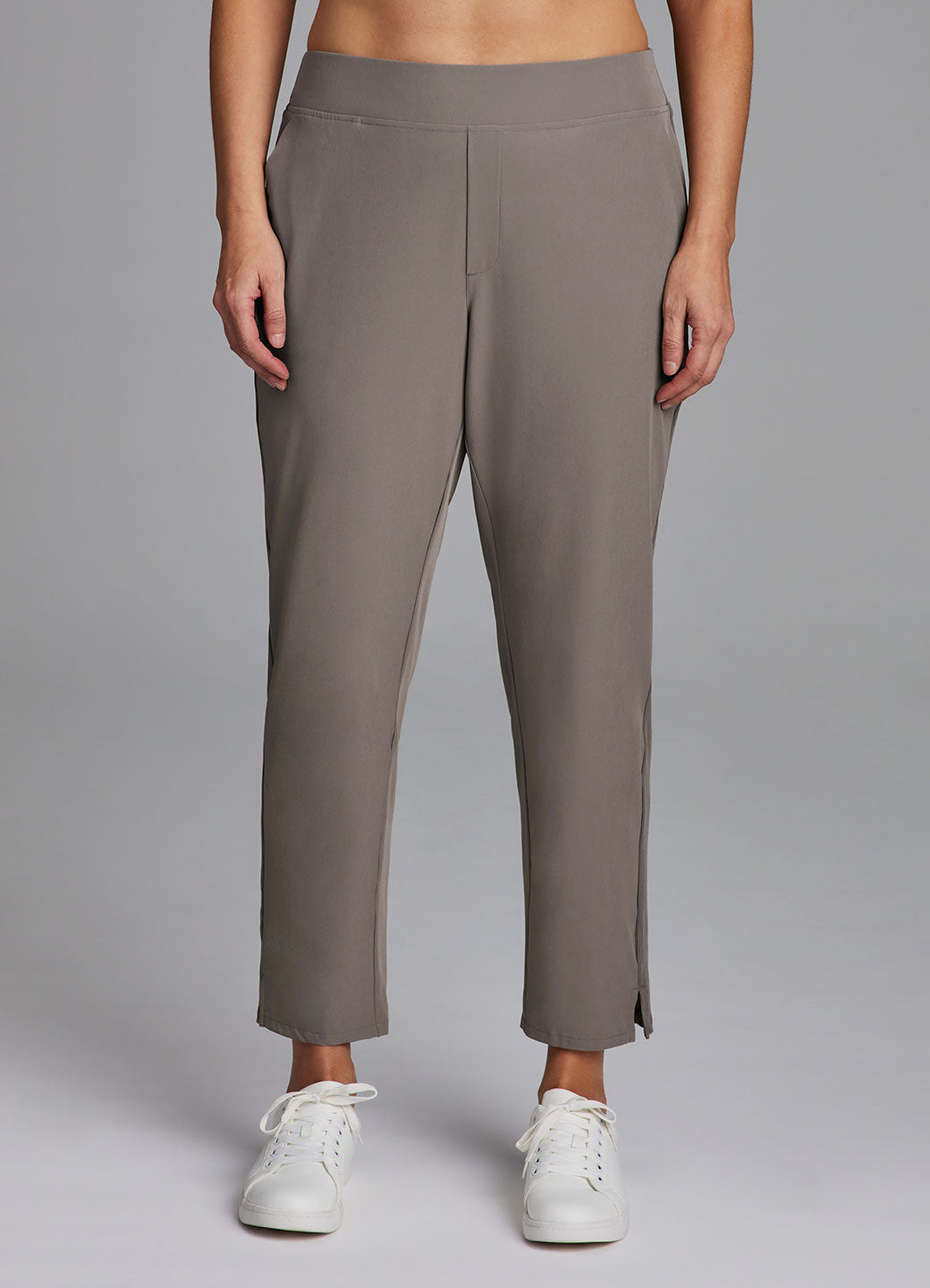 Plus City Stretch Ribbed Ankle Pant
