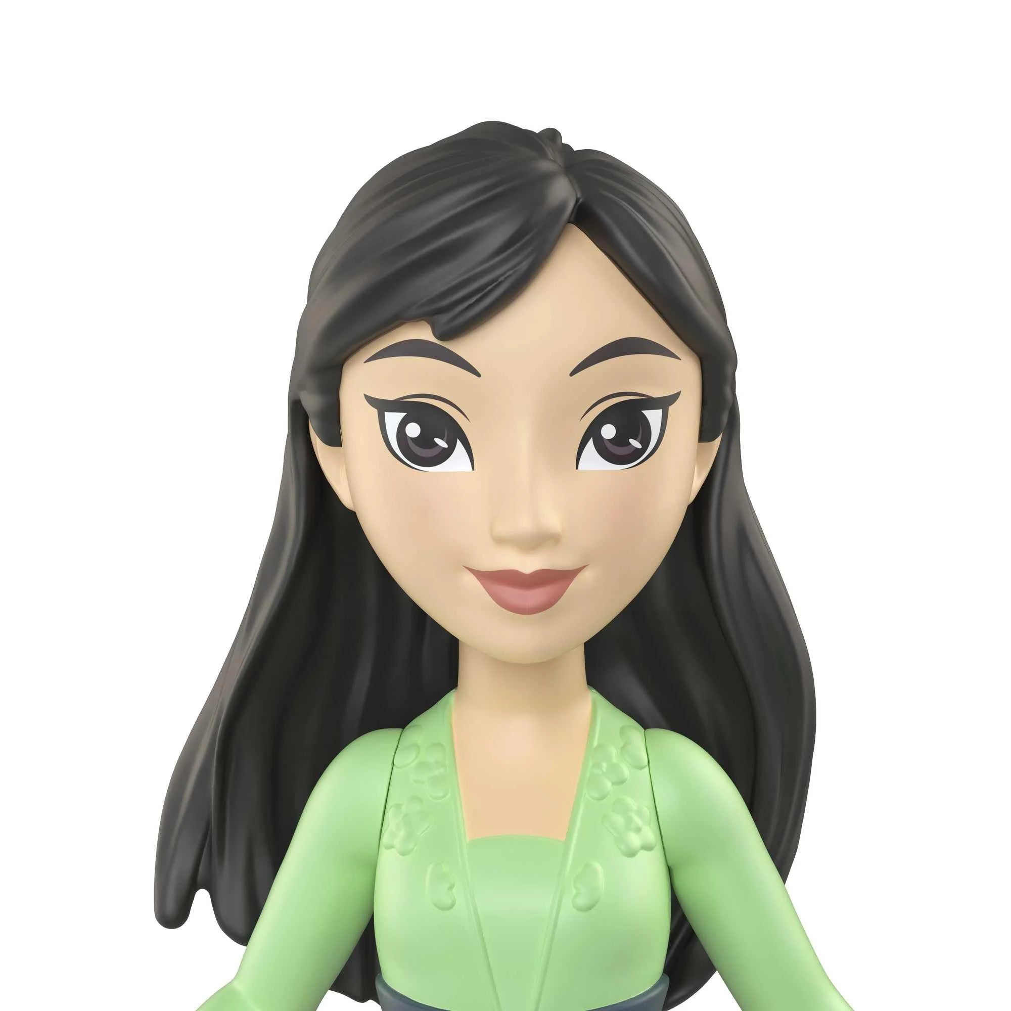 Bundle of 2 Disney Princess 3.5-inch Small Doll - Tiana & Mulan N813262