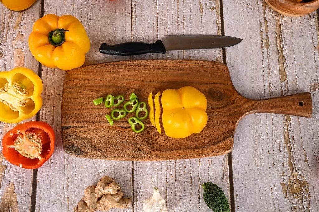 Acacia Wood Cutting Board 17 By 7 Inches U376