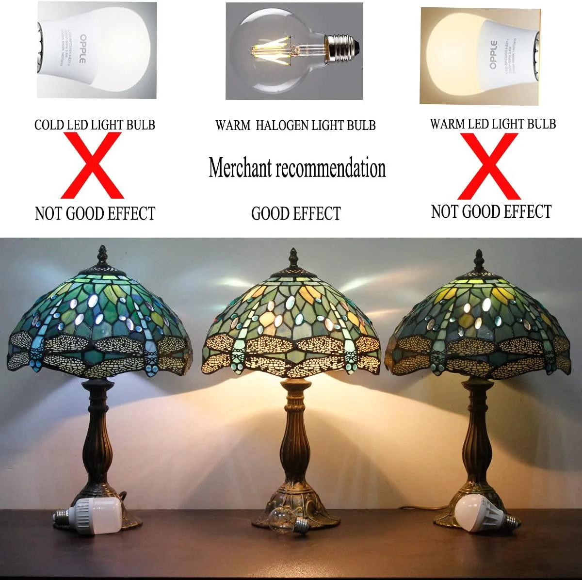 Stained Glass Table Lamp 24" Tall Sea Blue B51026