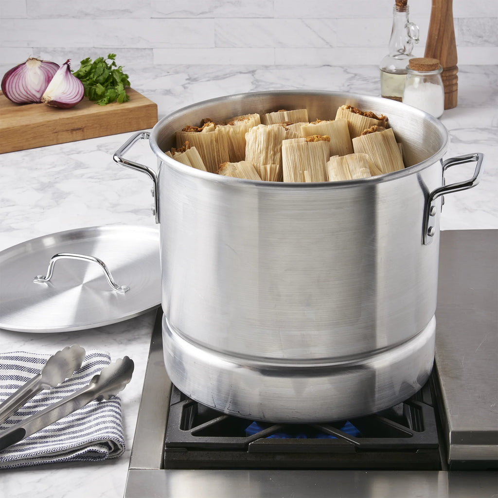 3 Piece 20Qt Aluminum Tamale Steamer Set T139498