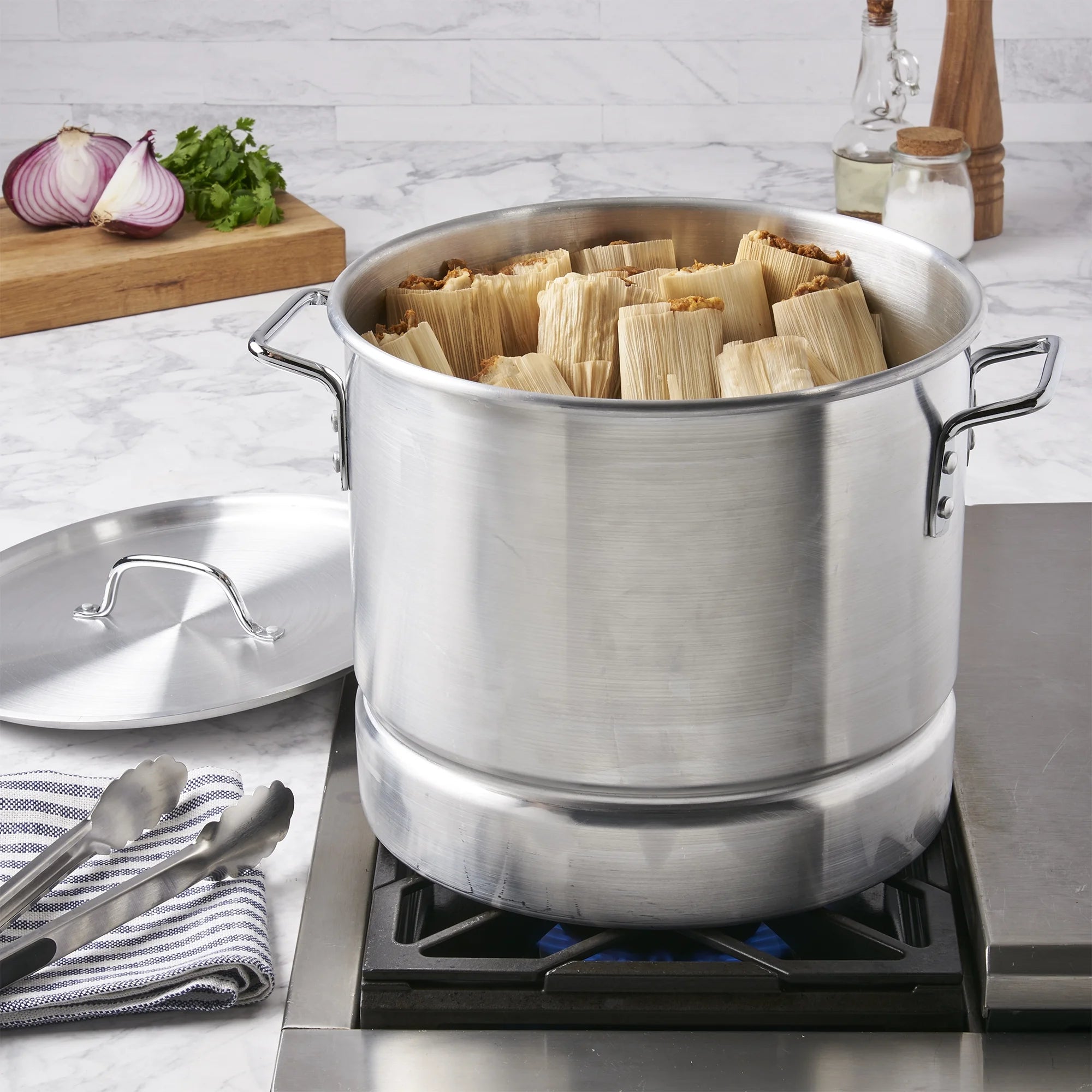 3 Piece 20Qt Aluminum Tamale Steamer Set T139498