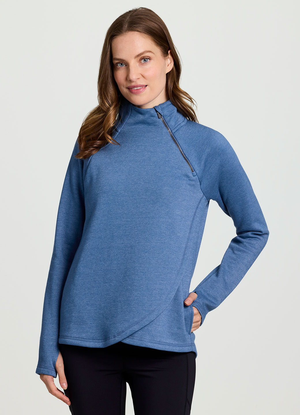 Ready To Roll Fleece Mock Neck Pullover
